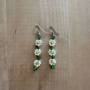 Beaded Daisy Chain Earrings